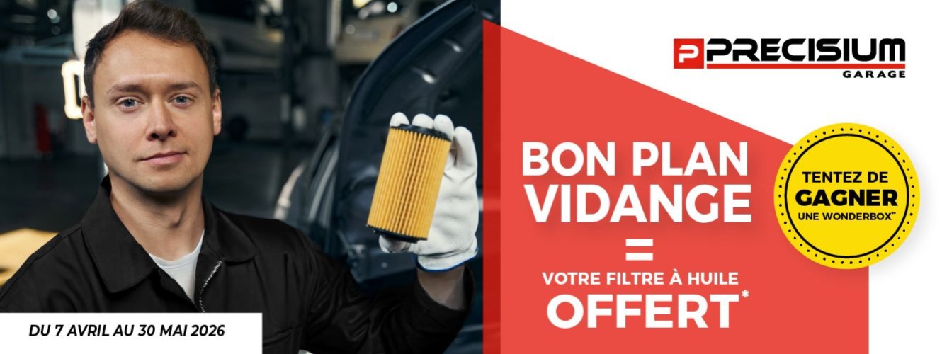 Bon plan vidange = filtre à huile offert*