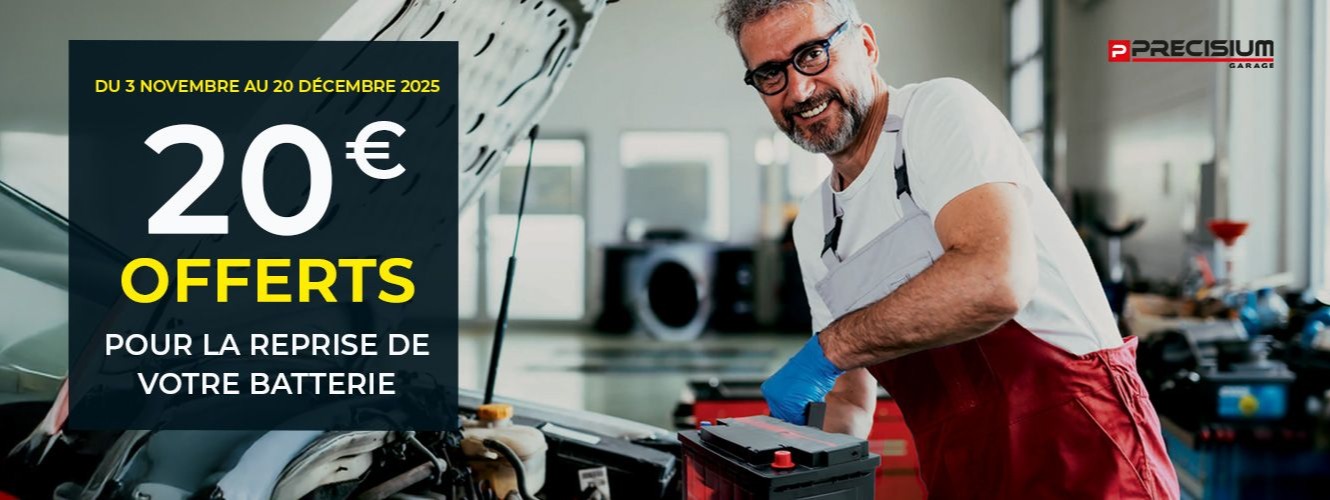 20€ offerts pour la reprise de votre batterie